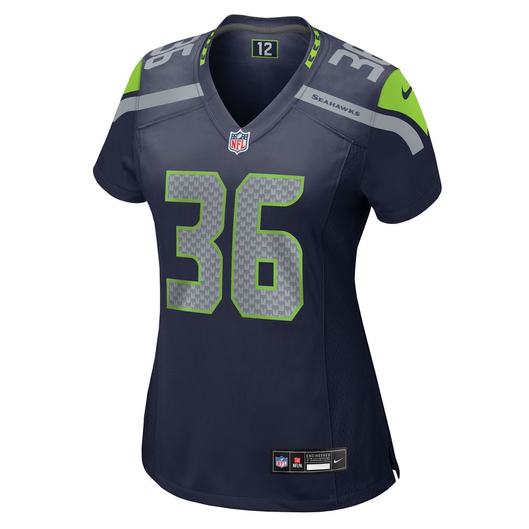 George Holani Seattle Seahawks Women's Team Game Jersey - College Navy