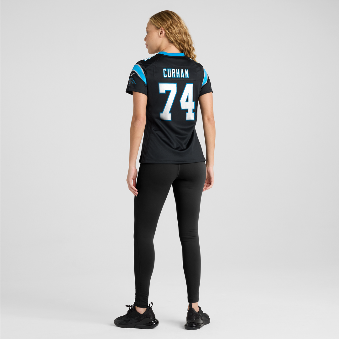 Jake Curhan Carolina Panthers Women's Team Game Jersey - Black