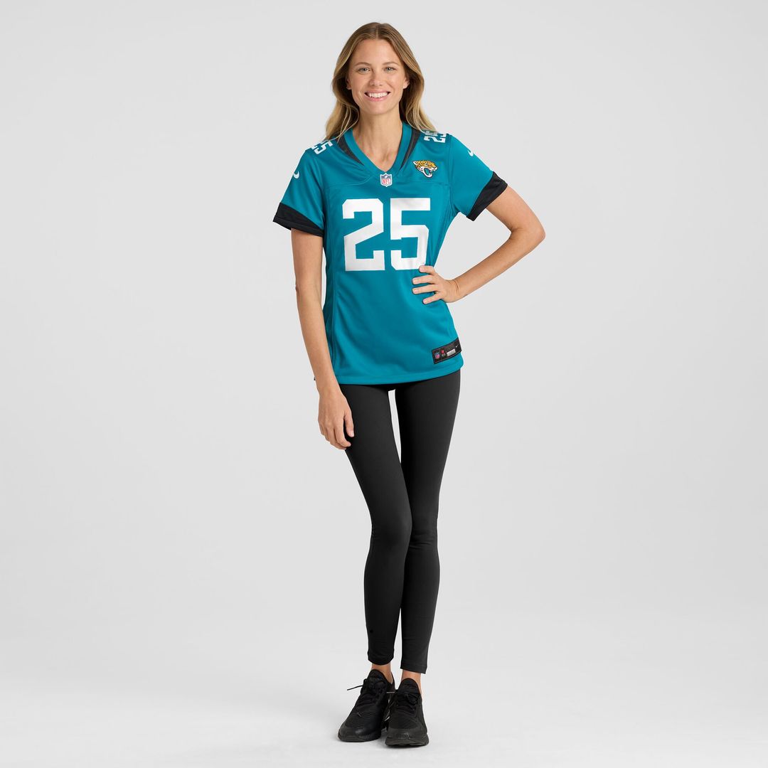 Rayuan Lane III Jacksonville Jaguars Women's Team Game Jersey - Teal