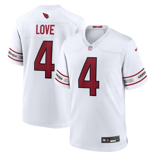 Jeremiyah Love Arizona Cardinals Game Player Jersey - White