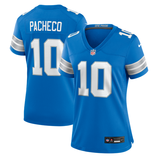 Isiah Pacheco Detroit Lions Women's Team Game Jersey - Blue