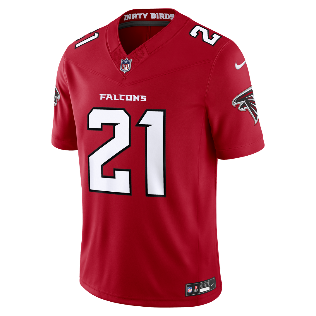 Deion Sanders Atlanta Falcons Vapor F.U.S.E. Stitched Retired Limited Jersey - Red
