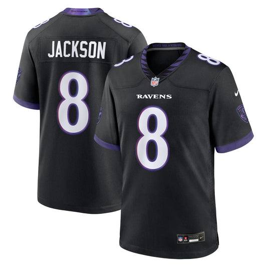 Lamar Jackson Baltimore Ravens Alternate Game Jersey - Black
