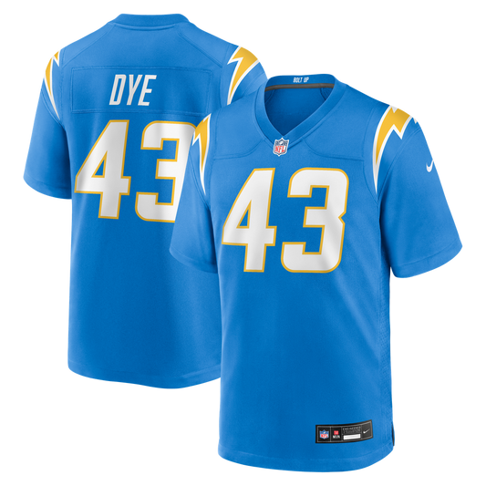 Troy Dye Los Angeles Chargers Game Jersey - Powder Blue