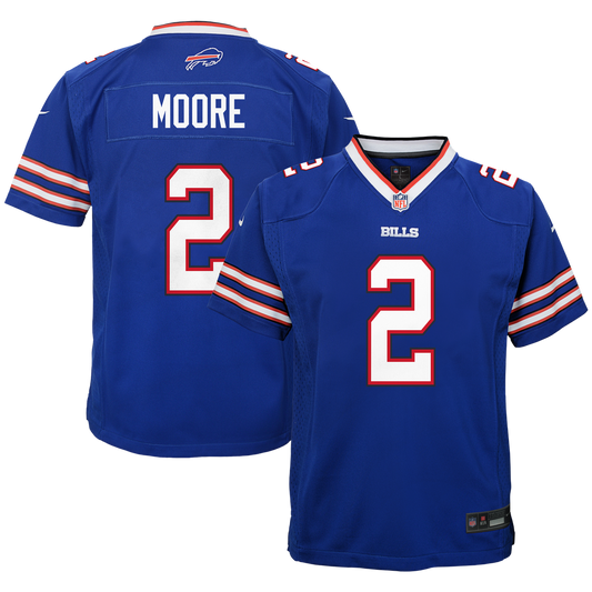 D.J. Moore Buffalo Bills Youth Game Jersey - Blue