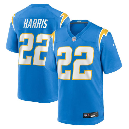 Najee Harris Los Angeles Chargers Game Player Jersey - Powder Blue