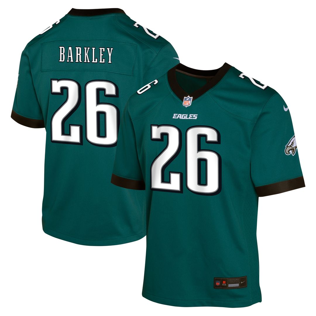 Saquon Barkley Philadelphia Eagles Youth Game Jersey - Kelly Green