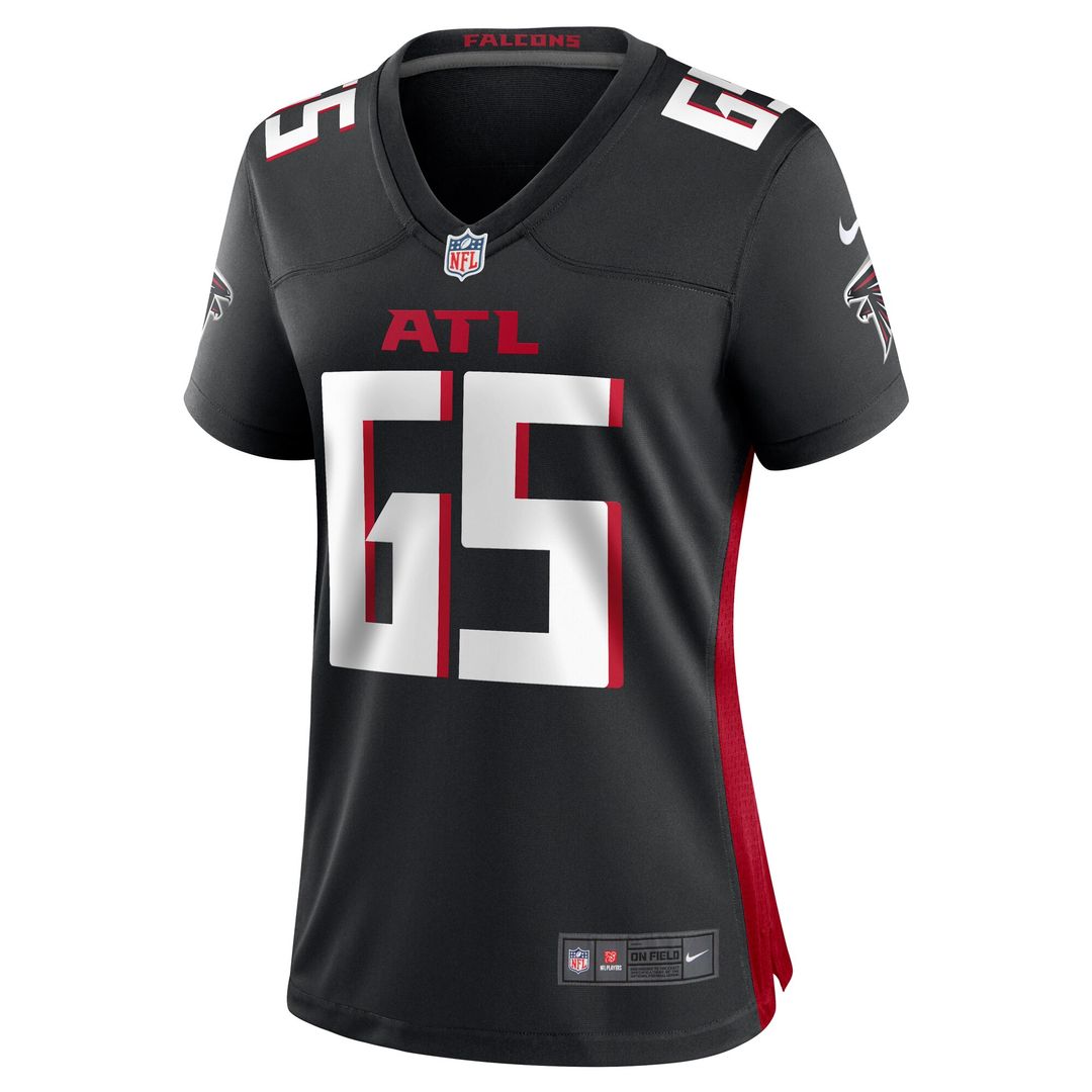 Matthew Bergeron Atlanta Falcons Women's Team Game Jersey - Black