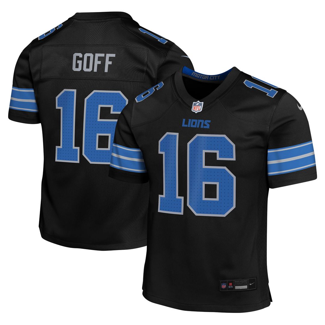 Jared Goff Detroit Lions Youth Game Jersey - Blue