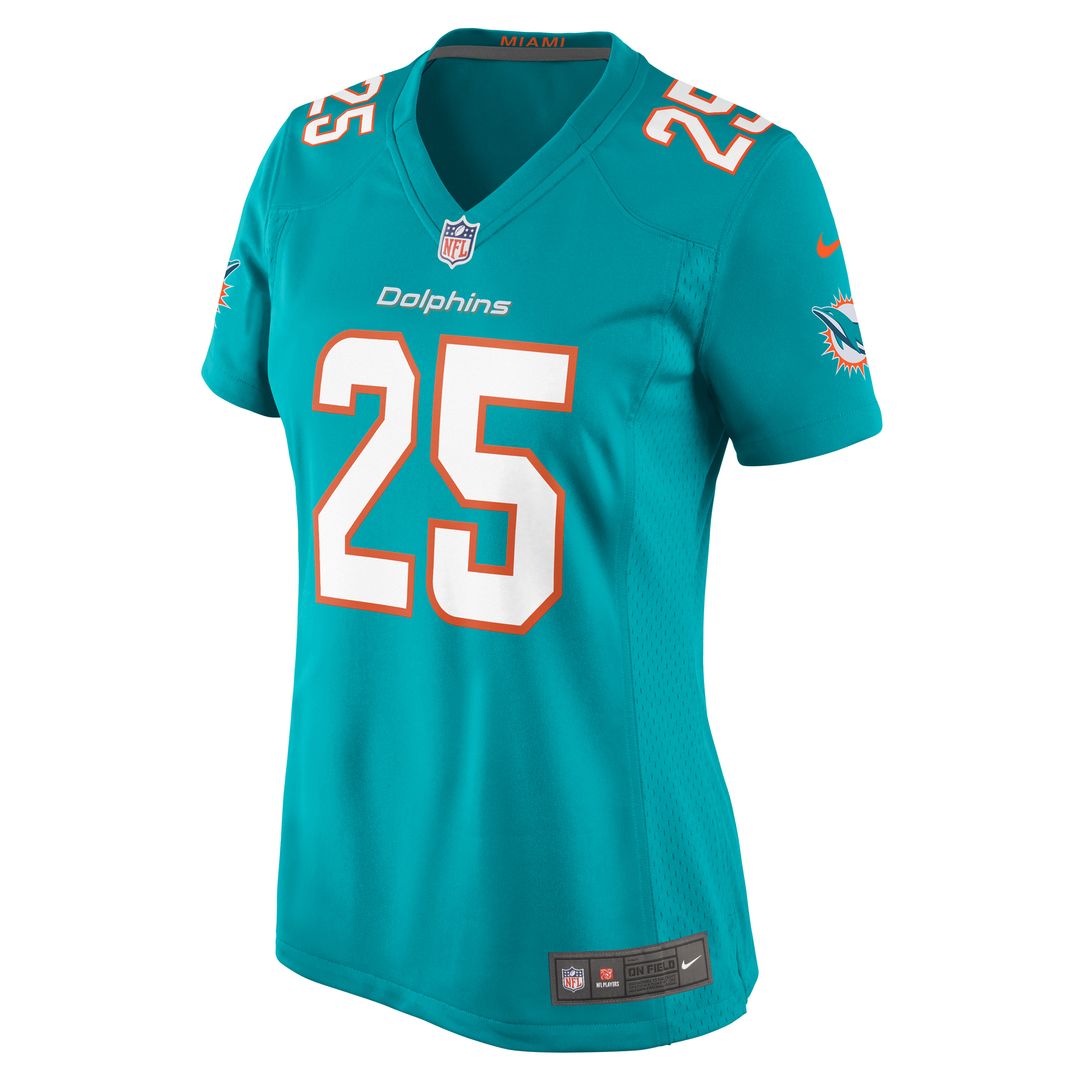 Jaylen Wright Miami Dolphins Women's Game Jersey - Aqua
