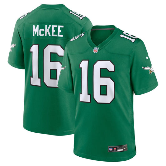 Tanner McKee Philadelphia Eagles Alternate Game Jersey - Kelly Green