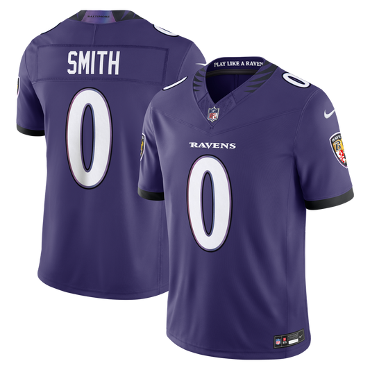 Roquan Smith Baltimore Ravens Vapor F.U.S.E. Stitched Limited Jersey - Purple
