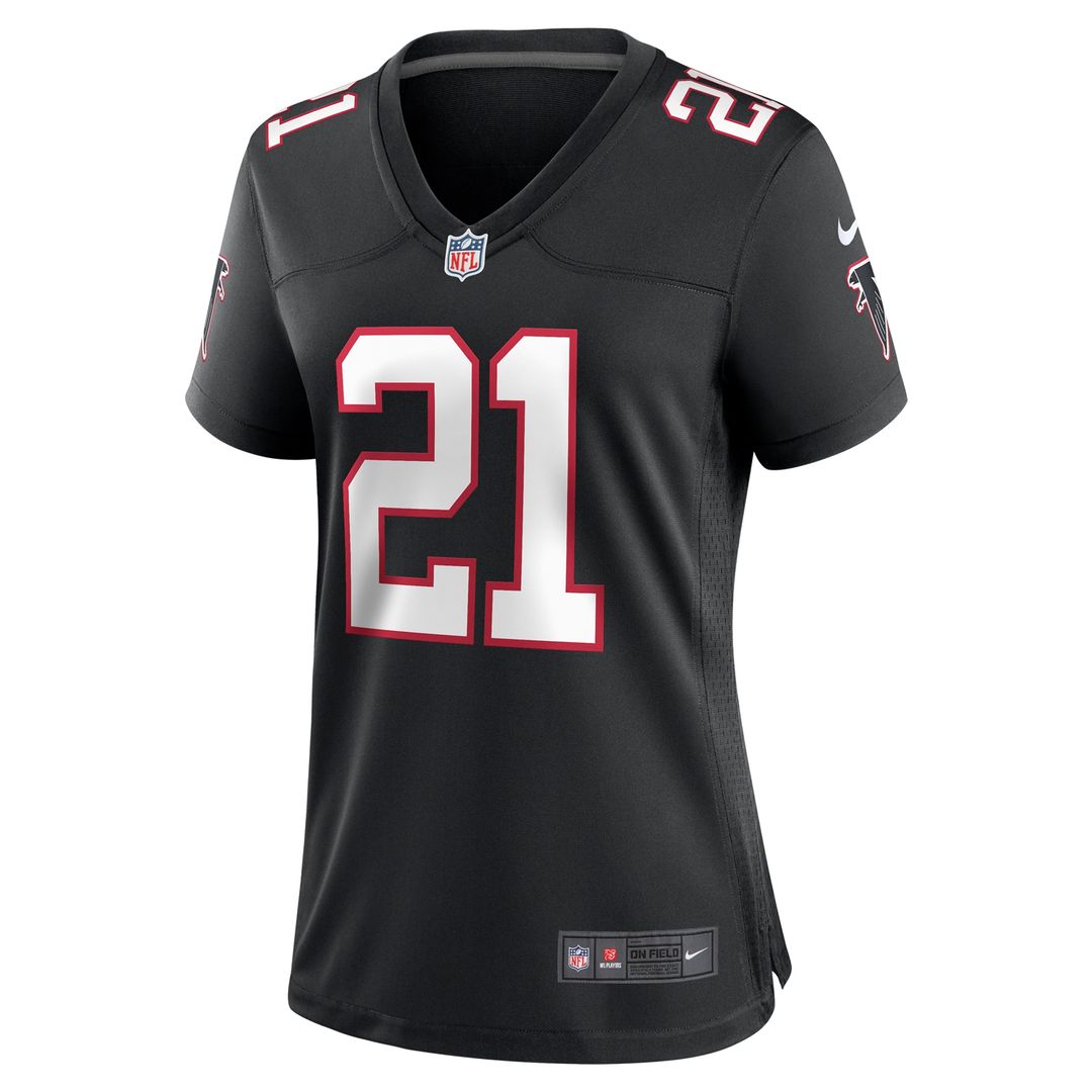 Deion Sanders Atlanta Falcons Women's Alternate Retired Player Game Jersey - Black