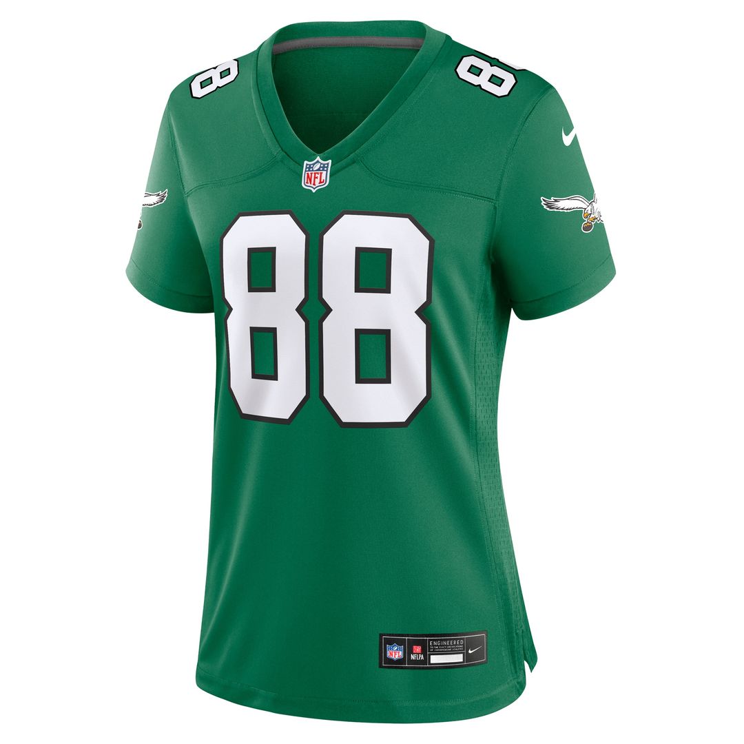 Dallas Goedert Philadelphia Eagles Women's Team Game Jersey - Midnight Green