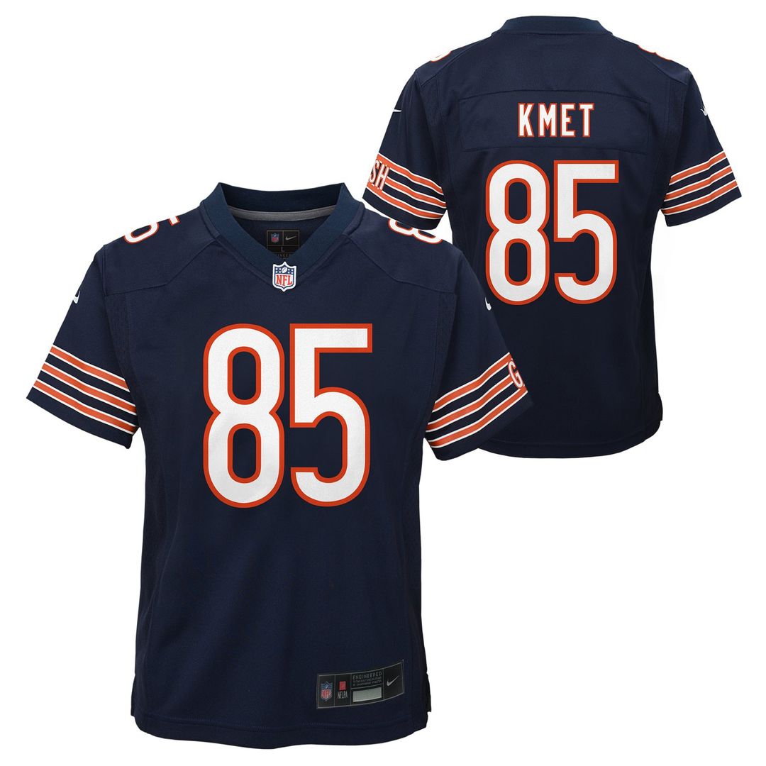 Cole Kmet Chicago Bears Youth Team Game Jersey - Navy
