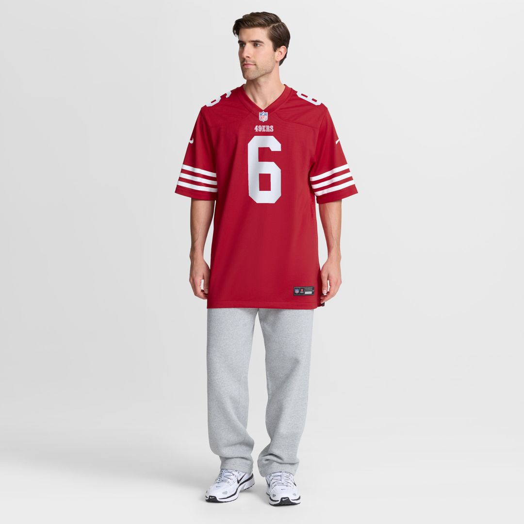 Malik Mustapha San Francisco 49ers Game Jersey - Scarlet