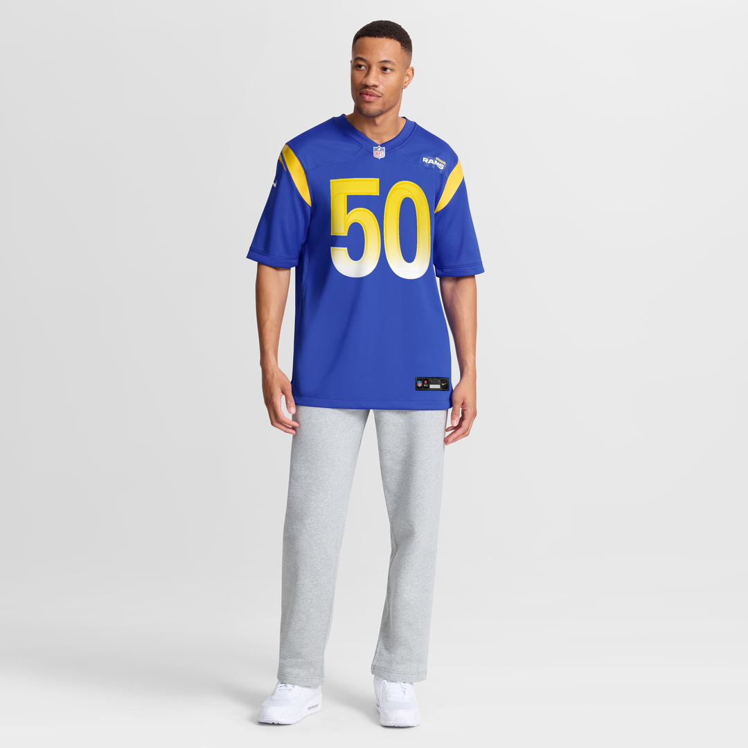 Beaux Limmer Los Angeles Rams Team Game Jersey - Royal