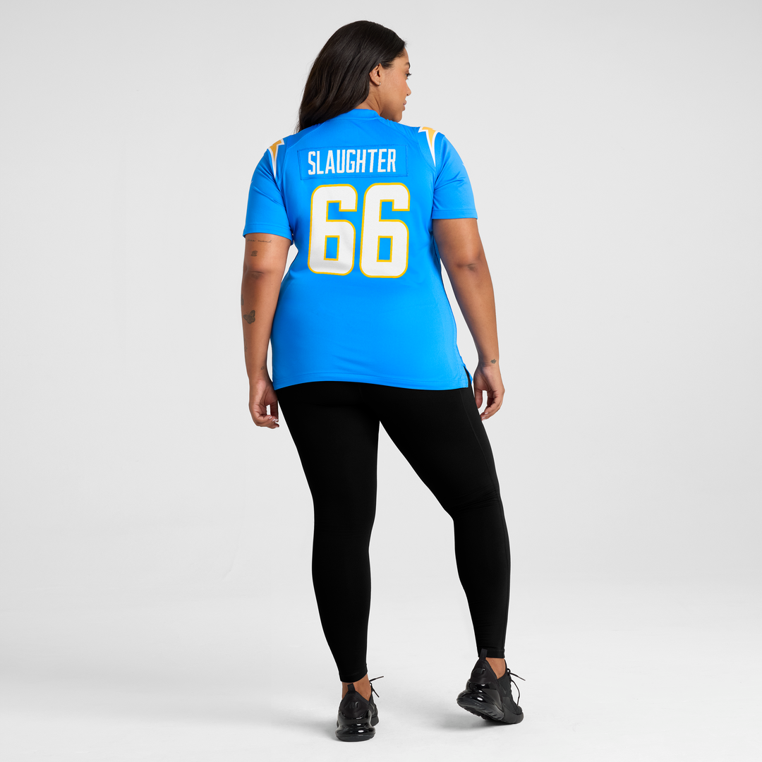 Jake Slaughter Los Angeles Chargers Women's Team Game Jersey - Powder Blue