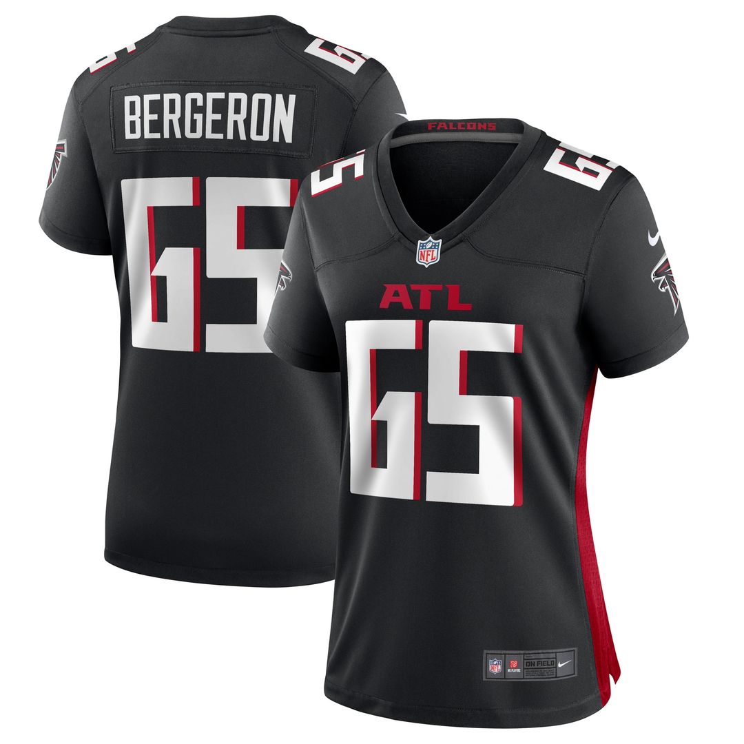 Matthew Bergeron Atlanta Falcons Women's Team Game Jersey - Black