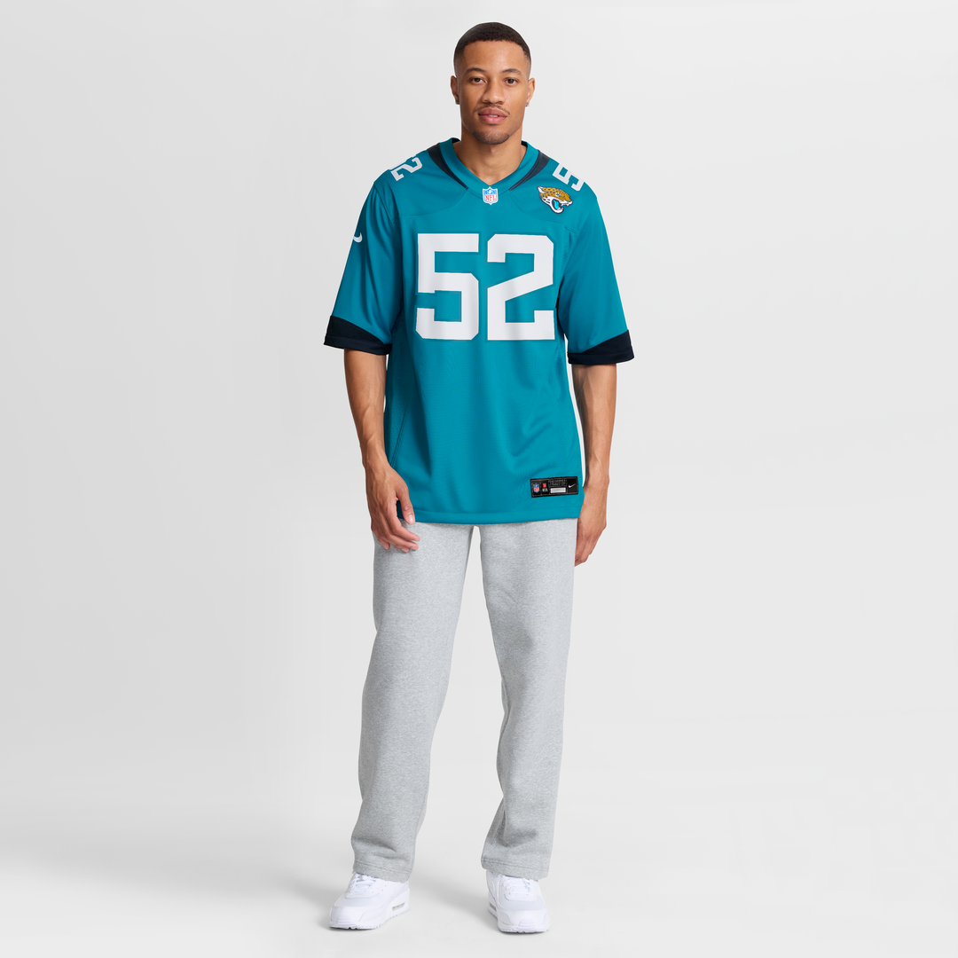 DaVon Hamilton Jacksonville Jaguars Game Jersey - Black