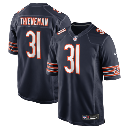 Dillon Thieneman Chicago Bears 2026 Draft First Round Pick No. 25 Team Game Jersey - Navy