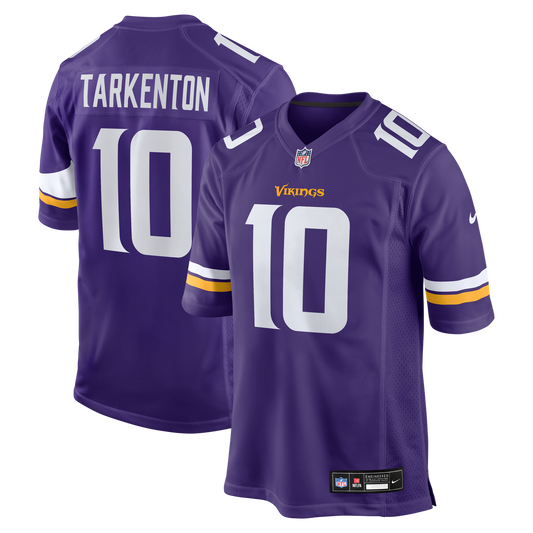Fran Tarkenton Minnesota Vikings Game Retired Player Jersey - Purple