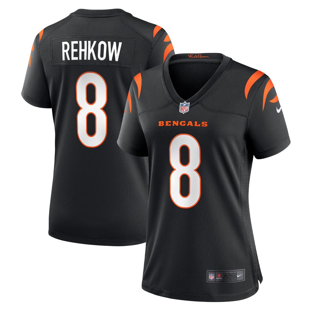 Ryan Rehkow Cincinnati Bengals Women's Game Jersey - Black