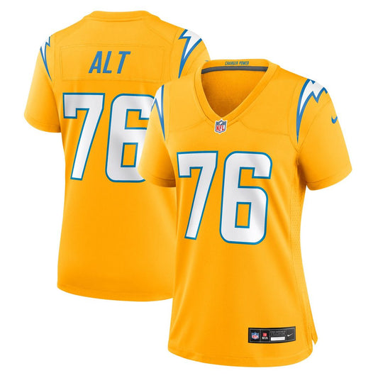 Joe Alt Los Angeles Chargers Women's Alternate Charger Power Game Jersey - Gold