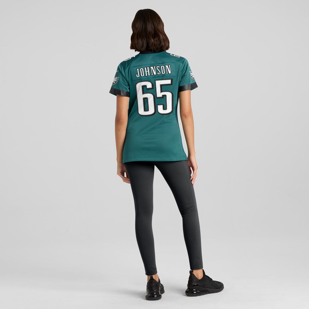 Lane Johnson Philadelphia Eagles Women's Team Game Jersey - Midnight Green