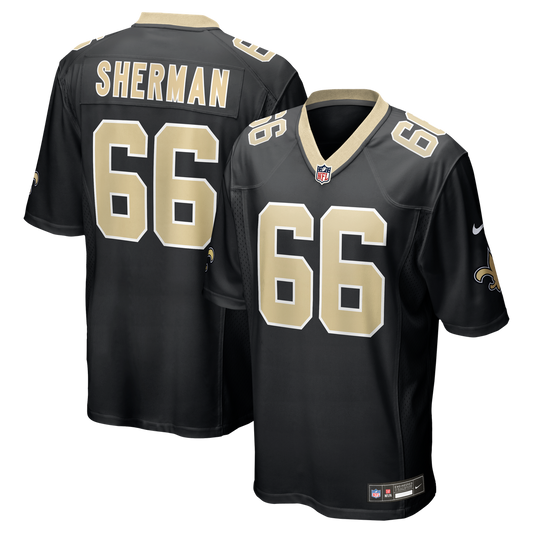 William Sherman New Orleans Saints Team Game Jersey - Black