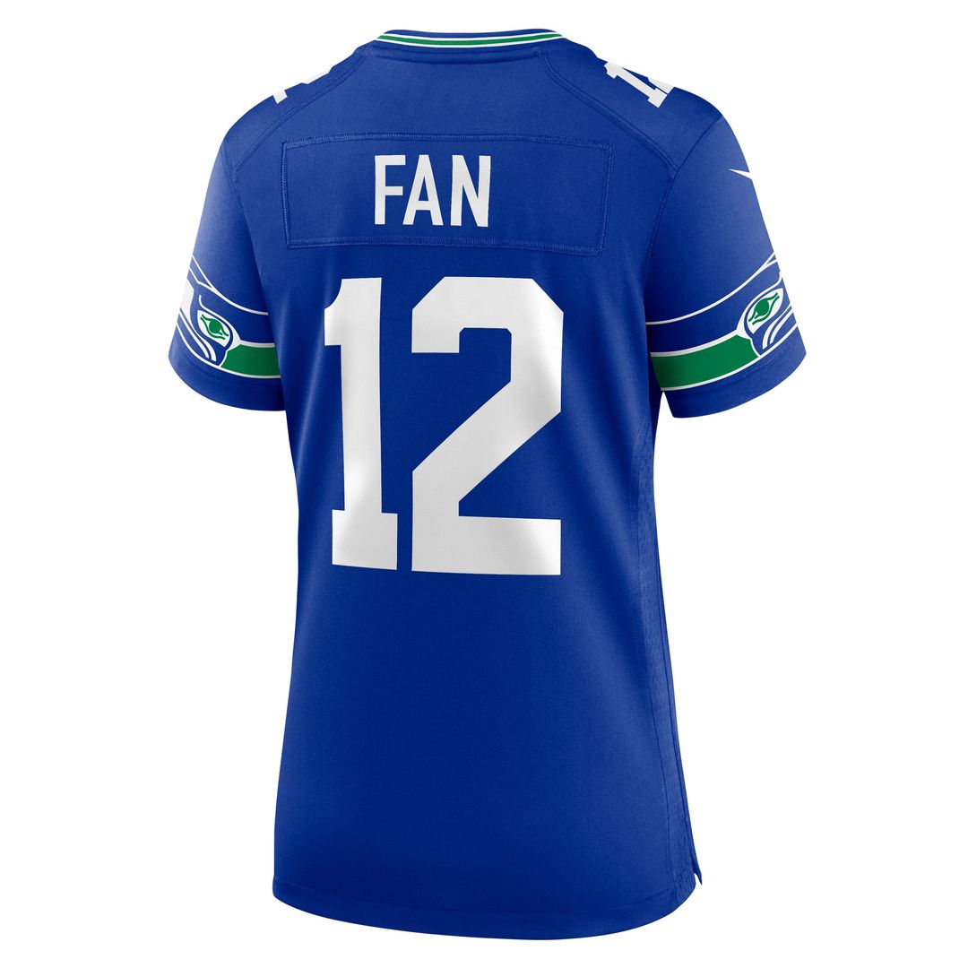 12s Seattle Seahawks Women's Player Jersey - Royal