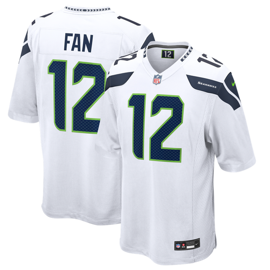 12s Seattle Seahawks Game Jersey - White
