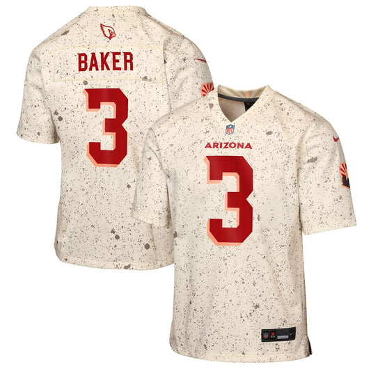 Budda Baker Arizona Cardinals Youth 2025 Rivalries Collection Game Jersey - Natural