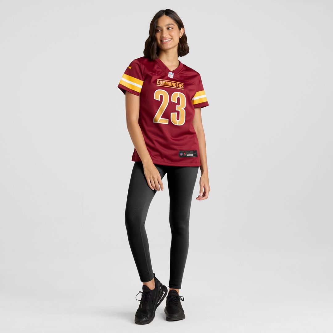 Trey Amos Washington Commanders Women's Team Game Jersey - Burgundy