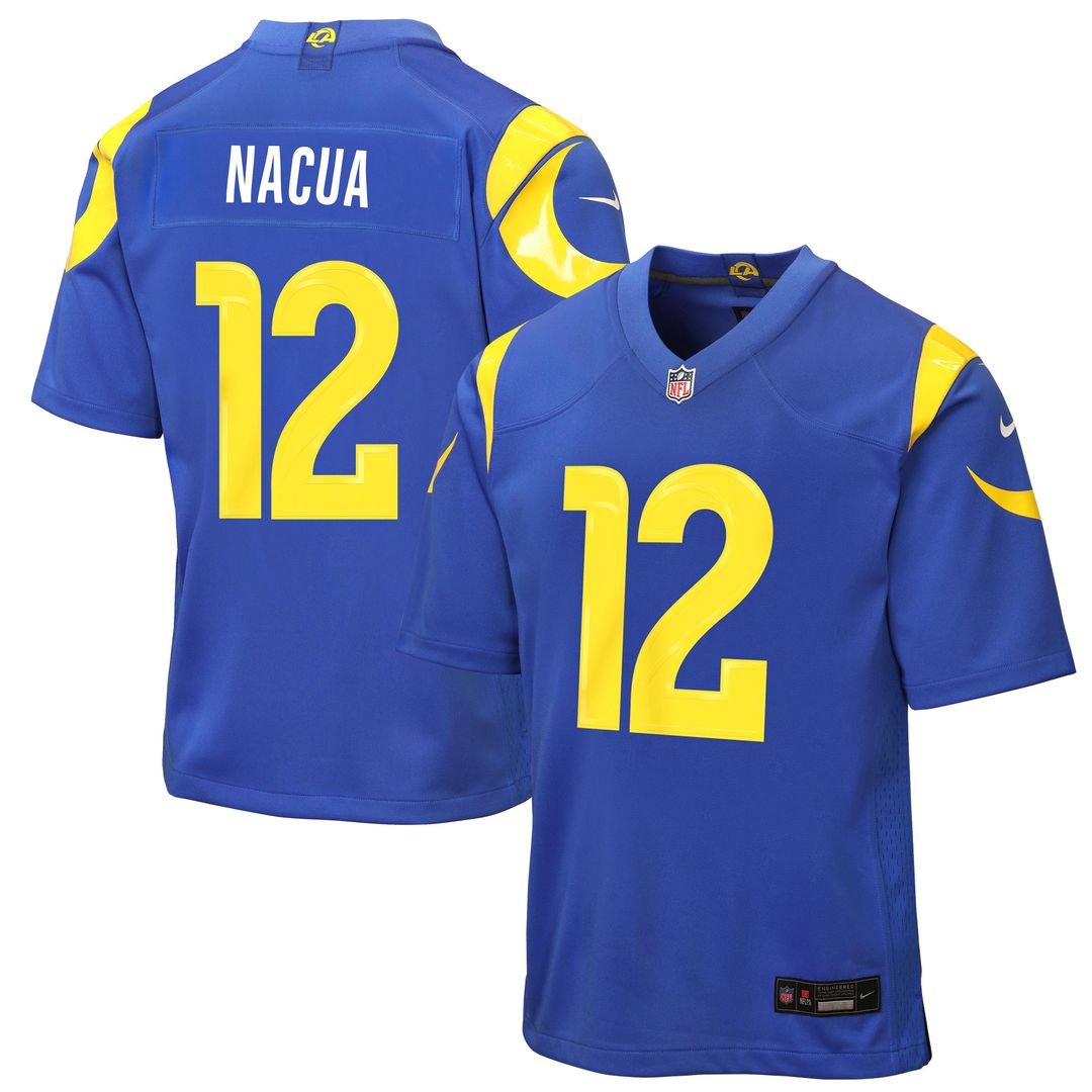 Puka Nacua Los Angeles Rams Youth Game Jersey - Royal