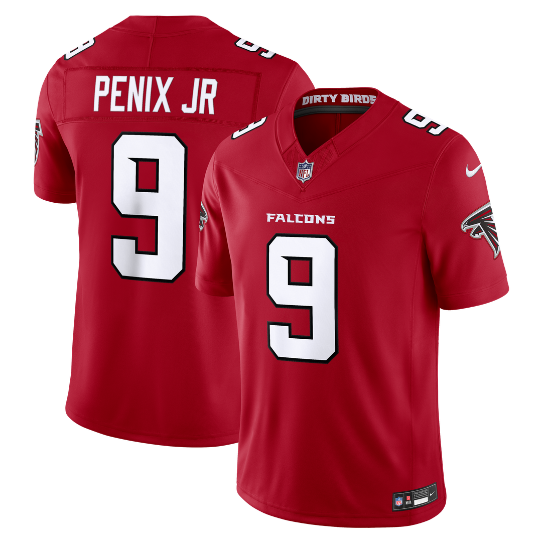 Michael Penix Jr. Atlanta Falcons Vapor F.U.S.E. Stitched Limited Jersey - Red