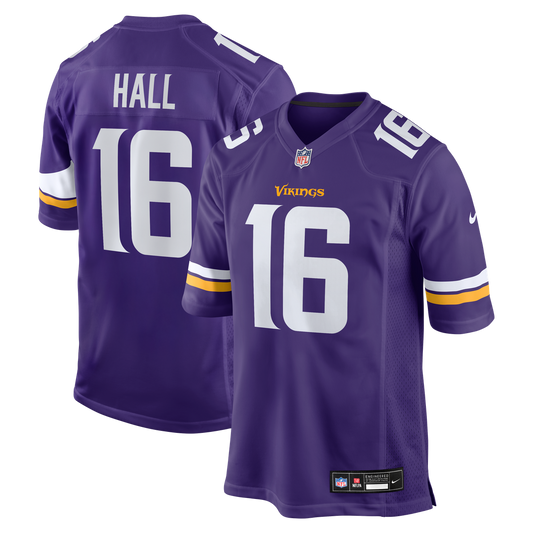 Jaren Hall Minnesota Vikings Game Jersey - Purple