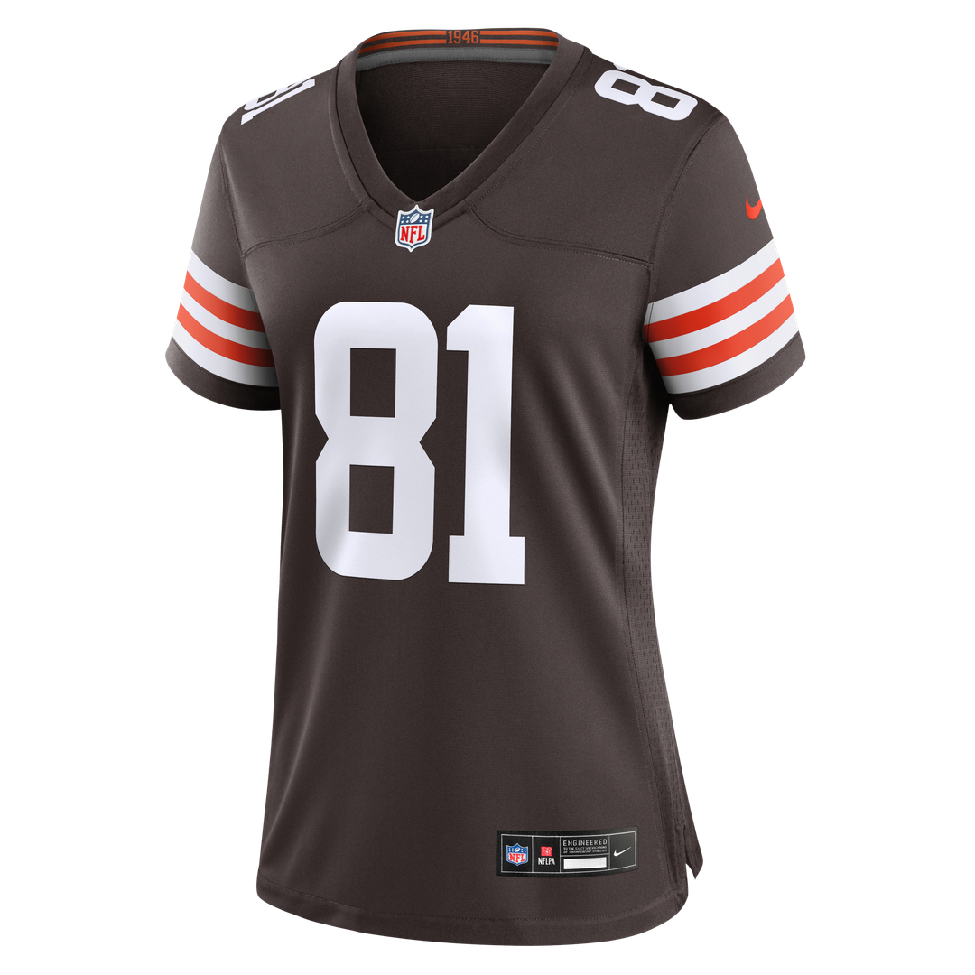 Luke Floriea Cleveland Browns Women's Team Game Jersey - Brown