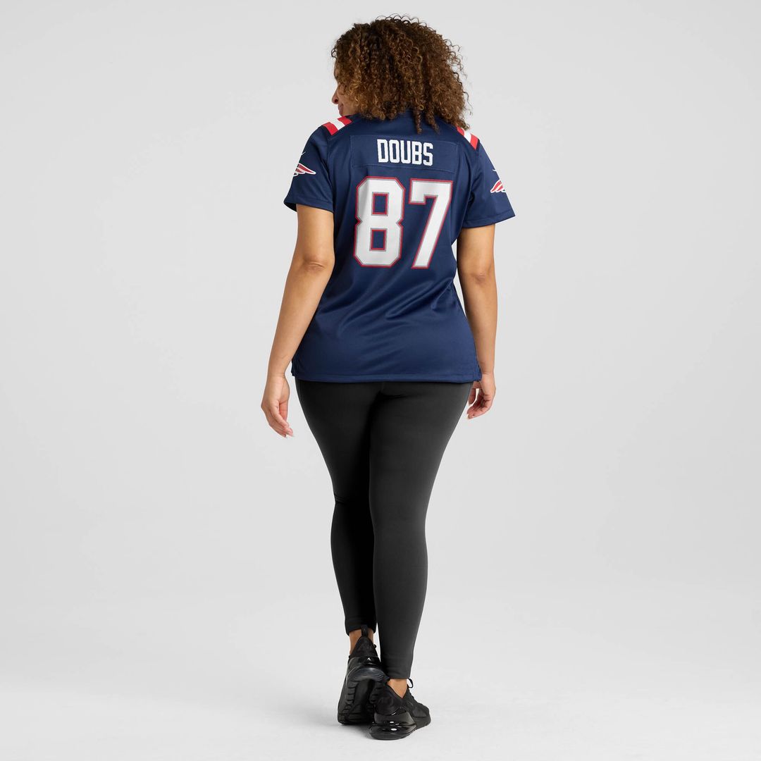 Romeo Doubs New England Patriots Women's Game Jersey - Navy