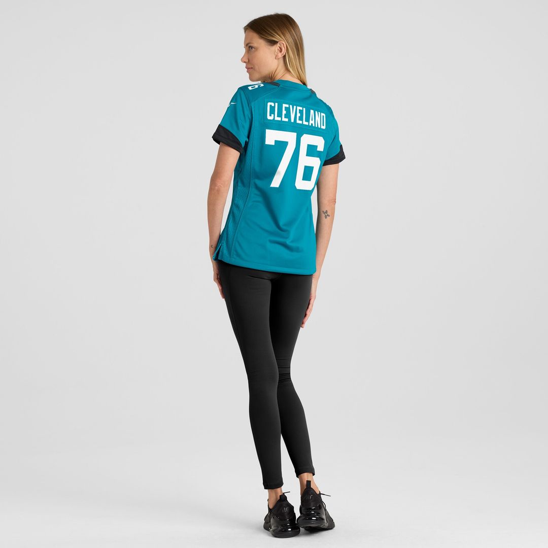 Ezra Cleveland Jacksonville Jaguars Women's Game Jersey - Teal