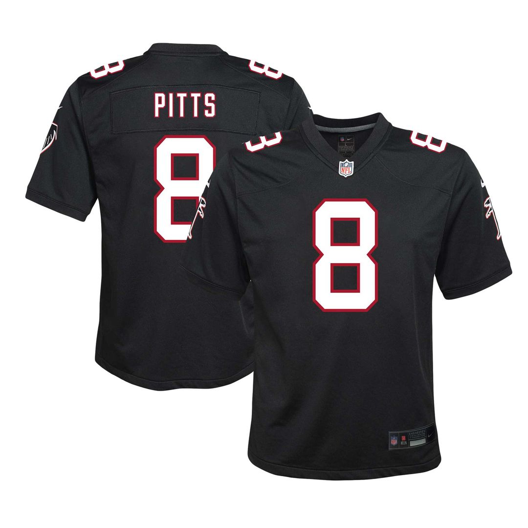 Kyle Pitts Sr. Atlanta Falcons Youth Game Jersey - Black