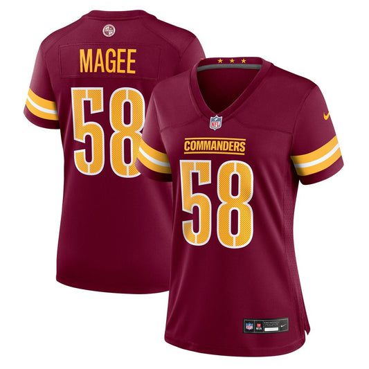 Magee Washington Commanders Women's Team Game Jersey - Burgundy