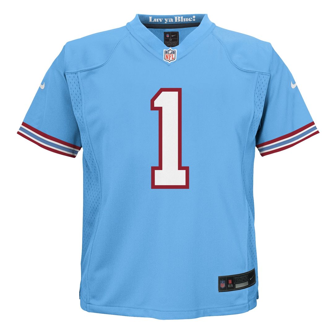 Cameron Ward Tennessee Titans Toddler Alternate 2 Game Jersey - Light Blue
