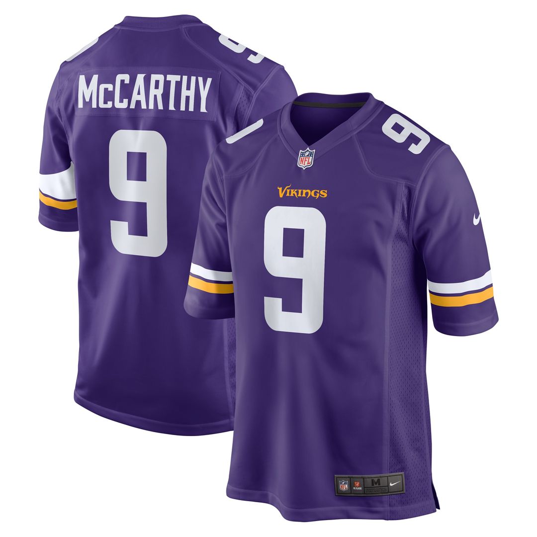 J.J. McCarthy Minnesota Vikings Alternate Game Player Jersey - White