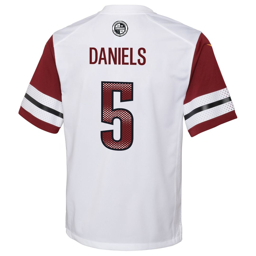 Jayden Daniels Washington Commanders Youth Alternate Game Jersey - Black