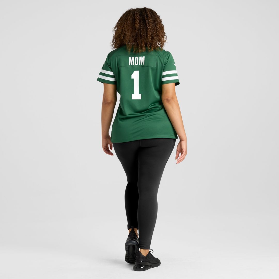 New York Jets Women's #1 Mom Game Jersey - Legacy Green