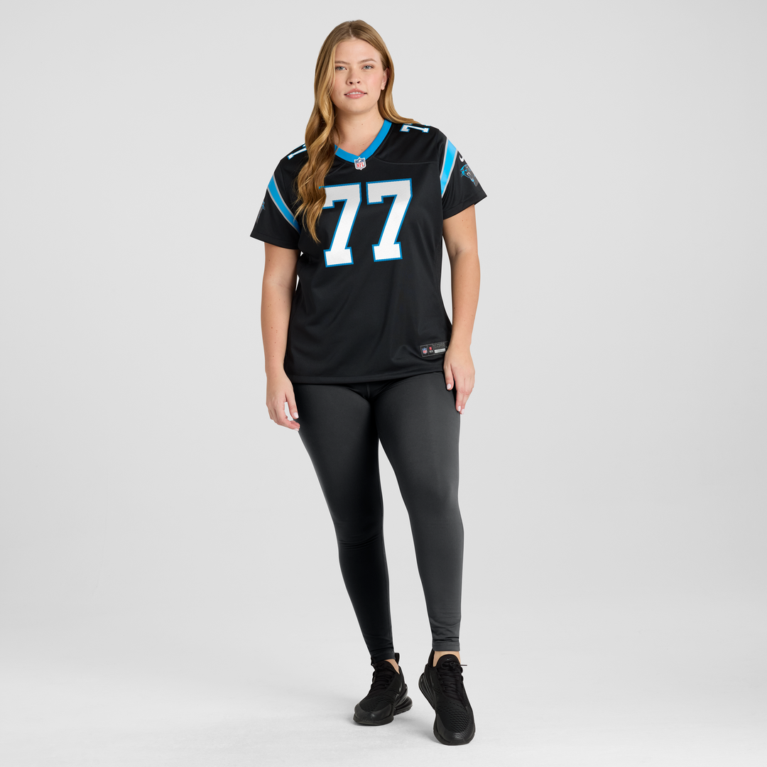 Luke Fortner Carolina Panthers Women's Team Game Jersey - Black