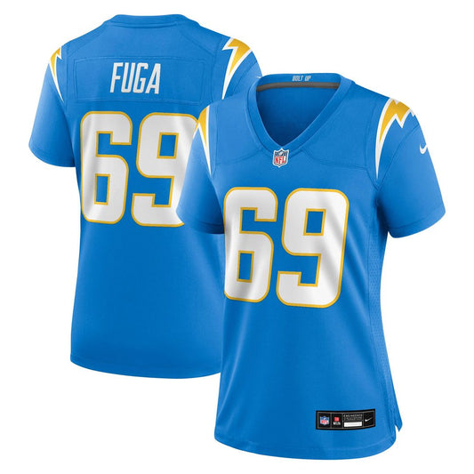 Josh Fuga Los Angeles Chargers Women's Team Game Jersey - Powder Blue