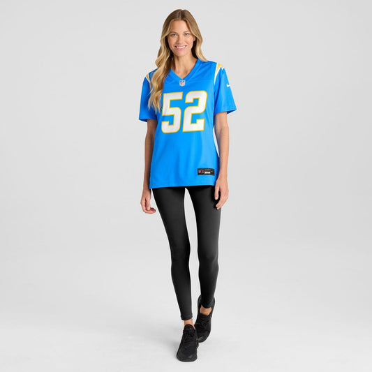 Khalil Mack Los Angeles Chargers Women's Player Jersey - Powder Blue