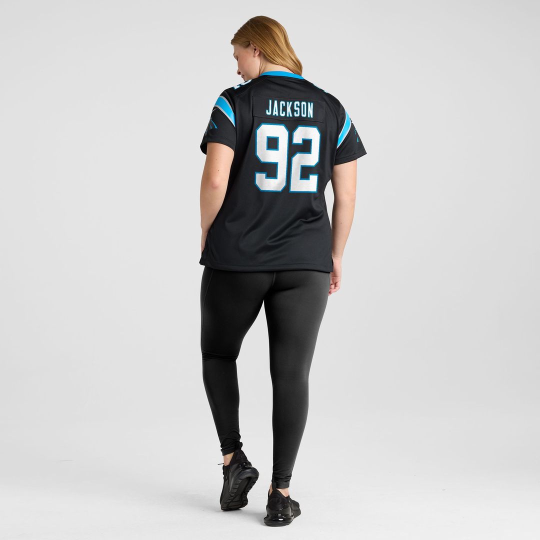 Cam Jackson Carolina Panthers Women's Team Game Jersey - Black